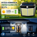 Solar LED wall light 412LED with motion sensor IP65